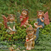 Set of 4 Miniature Fairytale Jewel Fairies