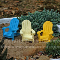 Miniature Beach Adirondack Chairs