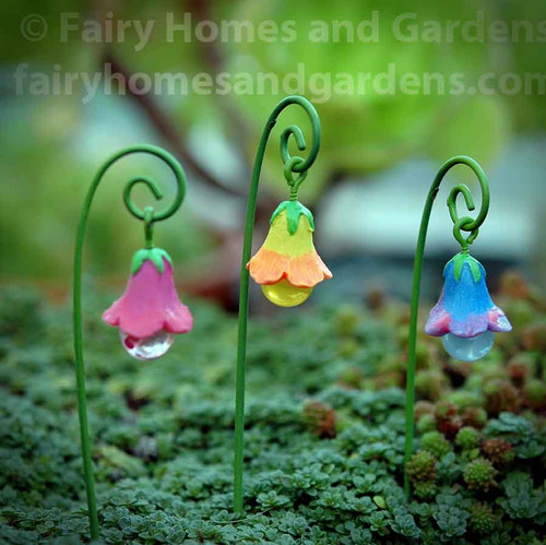 Miniature Fairy Glow Flowers - Set of Three