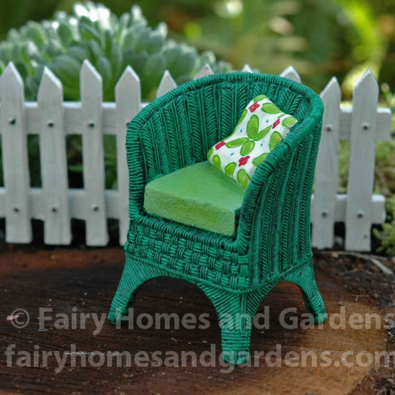 miniature wicker chair