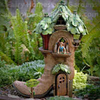 Woodland Knoll Boot Fairy House