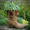 Woodland Knoll Boot Fairy House - Back View