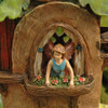 Woodland Knoll Boot Fairy House Close Up of Fairy 