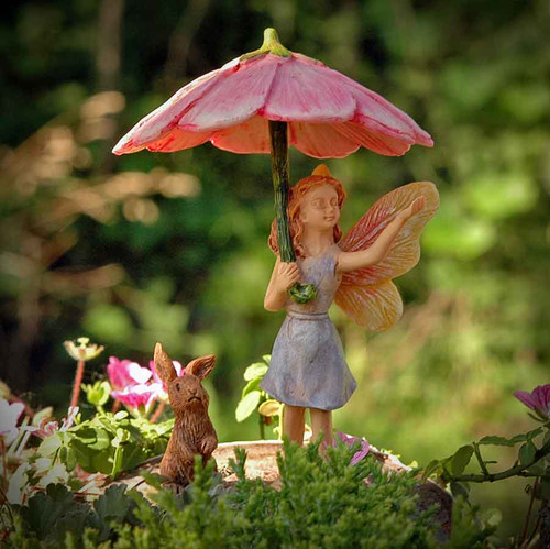 Woodland Knoll Rainy Day Fairy Figurine
