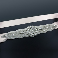 GIAVAN Sash with 9" Crystal Applique BL33