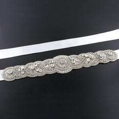 GIAVAN Scalloped Art Deco Bridal Sash BL56