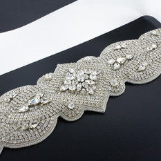 GIAVAN Dramatic Crystal Bridal Sash BL36