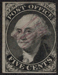 #     9x1 F/VF, fresh stamp, faint cancel, Nice!