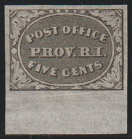 #    10x1r SUPERB mint no gum, with sheet margin at bottom, reprint with "I" on reverse,  STELLAR!