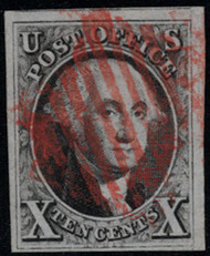 #   2 XF, w/PF (03/13) and (02/84) CERTS, two jumbo margins, beautiful red cancel, SELECT!