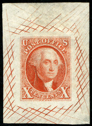 #   2TC1a SUPERB, orange vermillion, proof on India,   SUPER SCARCE!