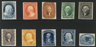 #  40-47, LO1 LO2 P4 VF/XF, proof on card. Fresh colors, GREAT LOT!