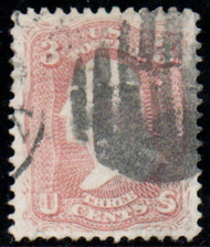 #  65 SUPERB JUMBO, w/PSE (06/03) CERT, Jumbo stamp with perfect centering, cork cancel.  CHOICE STAMP