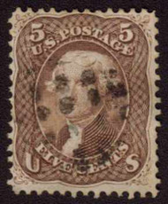 #  76 VF/XF, choice used stamp with near perfect centering.  These early Classics are very tough to find with any margins,  This copy has three very nice ones and the four is better than most.  Select!