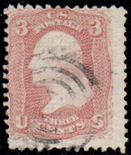 #  85 Fine, w/Weiss (01/13) CERT,  nice light cancel, appears sound with faint creases,  fresh stamp with complete perforations.  Scarce!