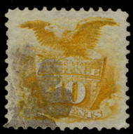 # 116 XF, w/PSE (GRADED 90 (07/08)) and PF (07/07) CERTS, a wonderful stamp with lite cancel and near perfect centering,  CHOICE!