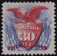 # 131 XF-SUPERB OG H, w/PF (10/00) and (12/91) CERTS, eye popping color,  near perfectly centered,   ONE OF THE FINEST!!