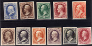 # 156 P4 - 166 P4, VF/XF, PROOFS, complete set on cardboard, Very Fresh and Select!