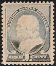 # 212 XF-SUPERB OG NH, w/PSE (GRADED 80 (07/07)) CERT,  Grade reduced because of toning,  We do not see any signs of toning, just the usual paper color changes due to full OG.  VERY NICE!