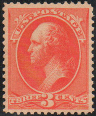 # 214 SUPERB OG NH, w/PSE (09/06)) CERT, a wonderfully fresh stamp with full OG that is Never Hinged.  the PSE calls out light overall toning, which makes little sense to us.  Very nice stamp