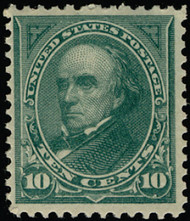 # 258 VF/XF OG NH, w/APS (12/08) CERT, eye popping color, plate number had been removed,  A MOST DIFFICULT ISSUE To FIND THIS NICE!