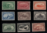 # 285 - 293S F/VF OG H, COMPLETE SPECIMEN SET, 2c, 5c, 5c no gum, Fresh Colors, some small flaws as usual,  TOUGH TO FIND!