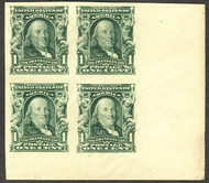 # 314 SUPERB OG NH, Corner margin block,  VERY NICE, these are getting harder to find!  Nice!
