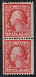 # 349 VF OG NH, Pair, w/PF (02/22) and PF (09/79) CERTS, a very elusive coil pair, only buy with a certificate, highly faked coil,  SUPER SELECT!