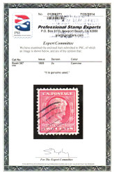 # 367 XF JUMBO, w/PSE (07/14) CERT,  a well balanced stamp, large margins, Choice!