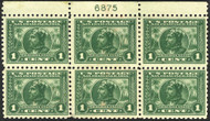 # 401 F/VF OG H, top plate, fresh color,  Rare!