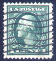 # 405 XF-SUPERB JUMBO, nice large margined stamp with wavy line cancel