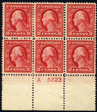 # 406 VF/XF OG H, extremely well centered plate block,  Very Fresh!