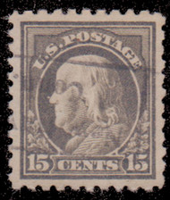 # 437 XF, lovely stamp with large margins, faint cancel