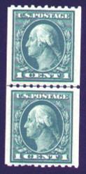 # 441 SUPERB OG NH, Line Pair, Perfectly centered line pair