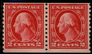 # 444 F/VF+ OG VLH, Pair, w/APS (11/16) CERT, deep color, fresh pair, Tough to find this nice!  CHOICE!