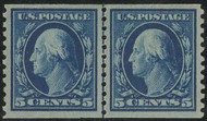 # 447 VF/XF OG VLH, Line Pair, w/CROWE (08/21) CERT, bold rich color, seldom seen this well centered, CHOICE!