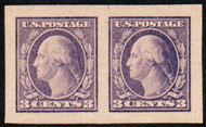 # 484 MONSTER JUMBO OG NH, Pair, w/PSE (05/06) CERT, would have graded a 100 of 100 JUMBO, but the PSE does not grade imperf pairs.  ONE OF THE FINEST PAIRS!