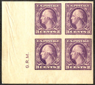 # 484 XF OG NH, Corner Block with Initial's,  SUPER NICE,  getting hard to find,   SELECT!
