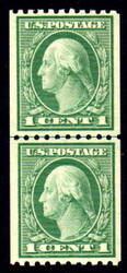 # 486 XF-SUPERB OG NH, Line Pair,  very fresh, well centered, GEM!