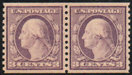 # 493 XF-SUPERB OG NH, Pair, w/PSE (GRADED 95 (03/06)) CERT,  a wonderful pair with great color,  tough call to receive on a coil pair.  Nice!