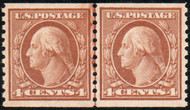 # 495 XF-SUPERB OG NH, Line Pair, w/PSE (GRADED 90 (12/05)) CERT,  A wonderful Line Pair with near perfect centering,  Choice Pair!