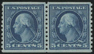 # 496  XF-SUPERB OG LH, Pair, w/PSE (08/20) and PF (10/16) CERTS,  bold color,  lovely pair!