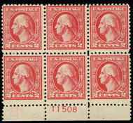 # 528 F/VF OG H/NH, 5 stamps NH, fresh color, Nice!