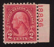 # 583 VF/XF OG H, with plate number,  nicely centered