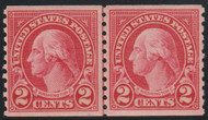 # 599A VF OG NH, Line Pair, Combo Line Pair, left stamp 599A, right stamp 599,  Super Fresh and CHOICE!