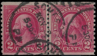 # 599A VF/XF, Line Pair,  Combo Line Pair, right stamp 599A, left stamp 599,  Very well centered,  SCARCE AS SUCH!
