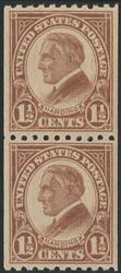 # 605 SUPERB OG NH, Pair, w/PSE (08/20) CERT, perfectly centered,  A CHOICE PAIR!