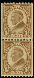 # 605 XF  OG NH, Pair, w/PSE (GRADED 90 (04/07)) CERT,  very rare to fin the coil pairs this nice,  CHOICE!