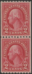 # 606a XF-SUPERB OG NH, Pair, w/PSE (GRADED 95 (08/20)) CERT, a wonderful well centered pair of this elusive color,  only buy with a certificate as this is a rare color!