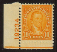 # 642 VF/XF OG NH, with plate number,  Fresh color..  Choice!